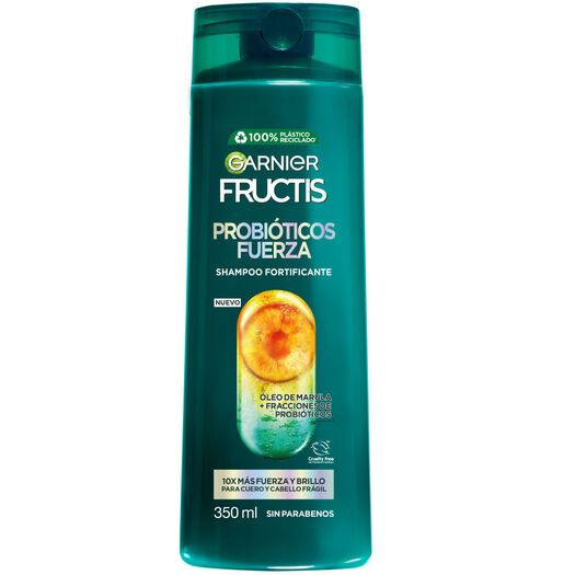 Shampoo Fructis Probióticos Fuerza 350 mL, , large image number 1