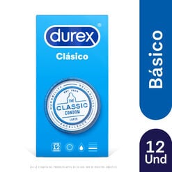 Durex Condones Cl&aacute;sico 12 unidades