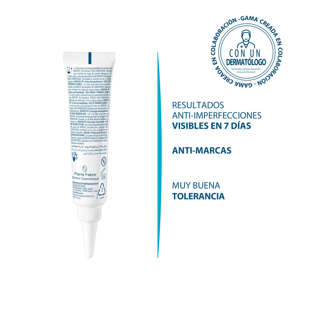 Ducray Keracnyl Pp+ Crema Anti-Imperfecciones Matificante 30Ml, , large image number 1