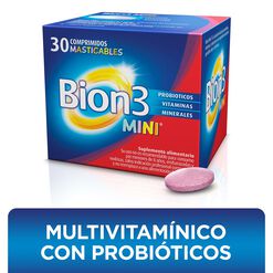 Bion3 Mini con Vitaminas, Minerales y Probióticos 30 Comprimido Masticable