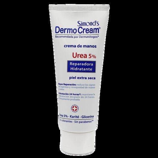 Crema Manos Dermocream Urea 5% 80gr, , large image number 0