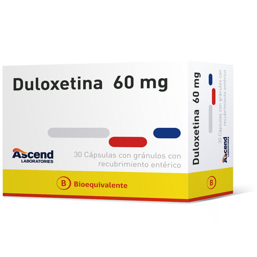 Duloxetina 60 mg x 30 Cápsulas con Gránulos con Recubrimiento Entérico ASCEND, , large image number 0