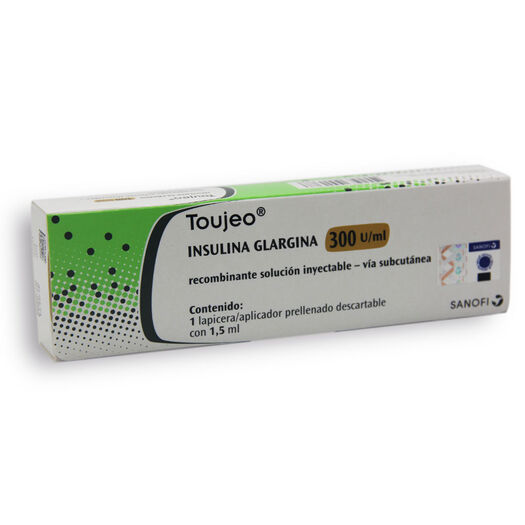 Insulina Toujeo (Glargina) 300 UI/mL Solucion Inyectable x 1 Aplicador Prellenado 1,5 mL, , large image number 0