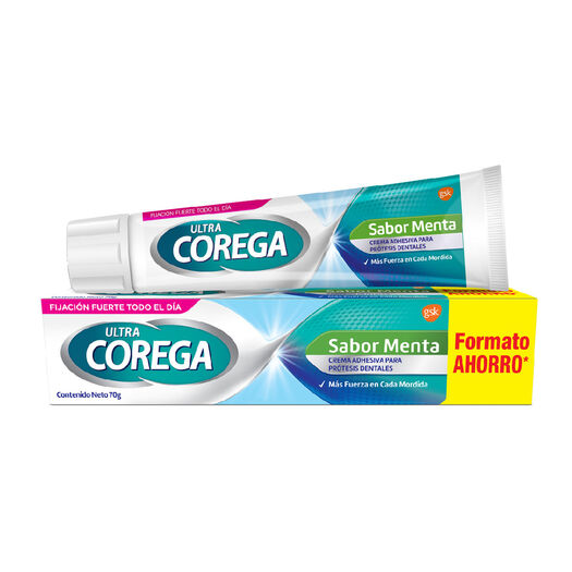 Adhesivo Corega Ultra Protesis Dentales Menta 70 g, , large image number 2