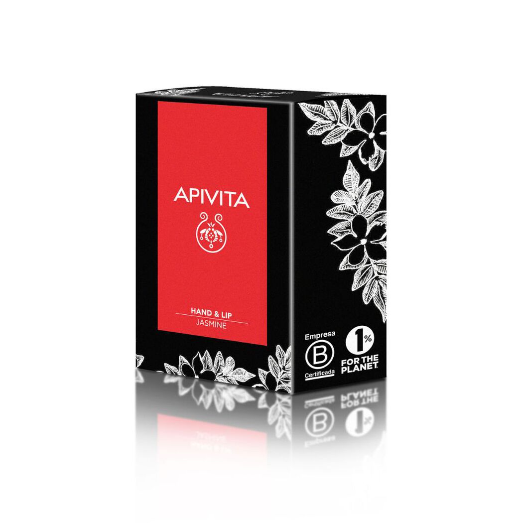 Set Crema de Manos Hidratante de Jazmín 50ml y Bálsamo Labial de Granada 4,4gr Apivita, , large image number 1