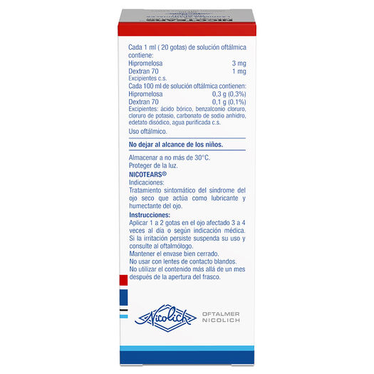 Nicotears x 20 mL Solución Oftálmica, , large image number 1