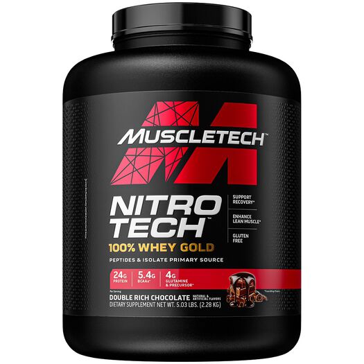 Muscletech Nitro Tech Whey Gold Double Rich Chocolate x 1130 g Polvo Para Suspension Oral, , large image number 0