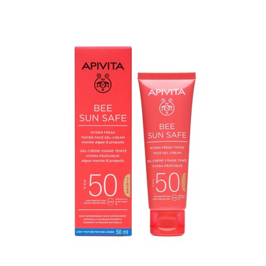 Protector Solar Hydra Fresh SPF50 con Color 50ml Bee Sun Safe Apivita, , large image number 1