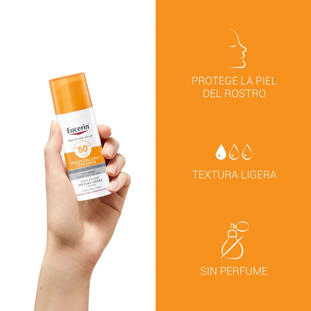 Protector Solar Eucerin Photoaging Control Antiedad Fps50+ 50 mL, , large image number 2