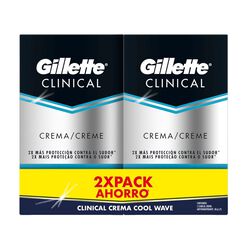 Gillette Pack Antitranspirante Barra Clinical Endurance Cool Wave 48 g x 1 Pack