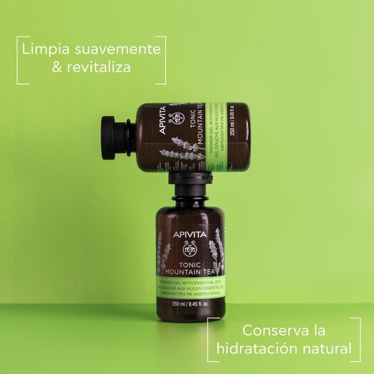 Set Gel Apivita Tonic Mountain Tea de Ducha 250 mL + Crema Corporal 200 mL, , large image number 2