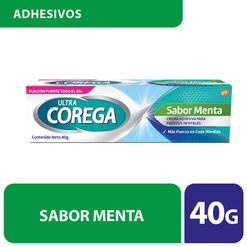 Adhesivo Corega Ultra Protesis Dentales Menta 40 g