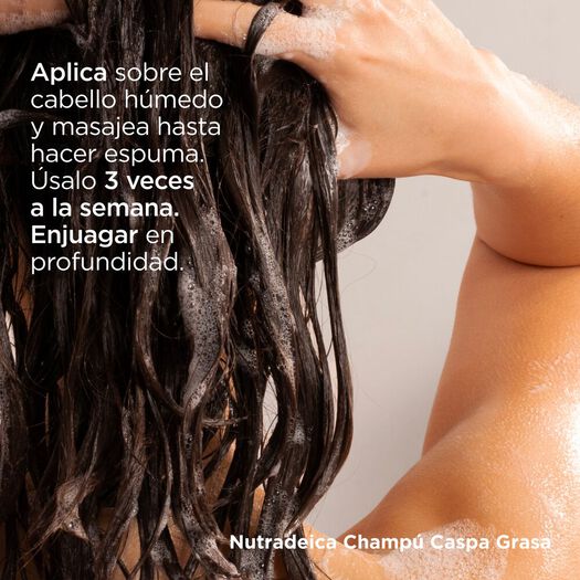 Shampoo Isdin Nutradeica Anticaspa Grasa 200 mL, , large image number 3