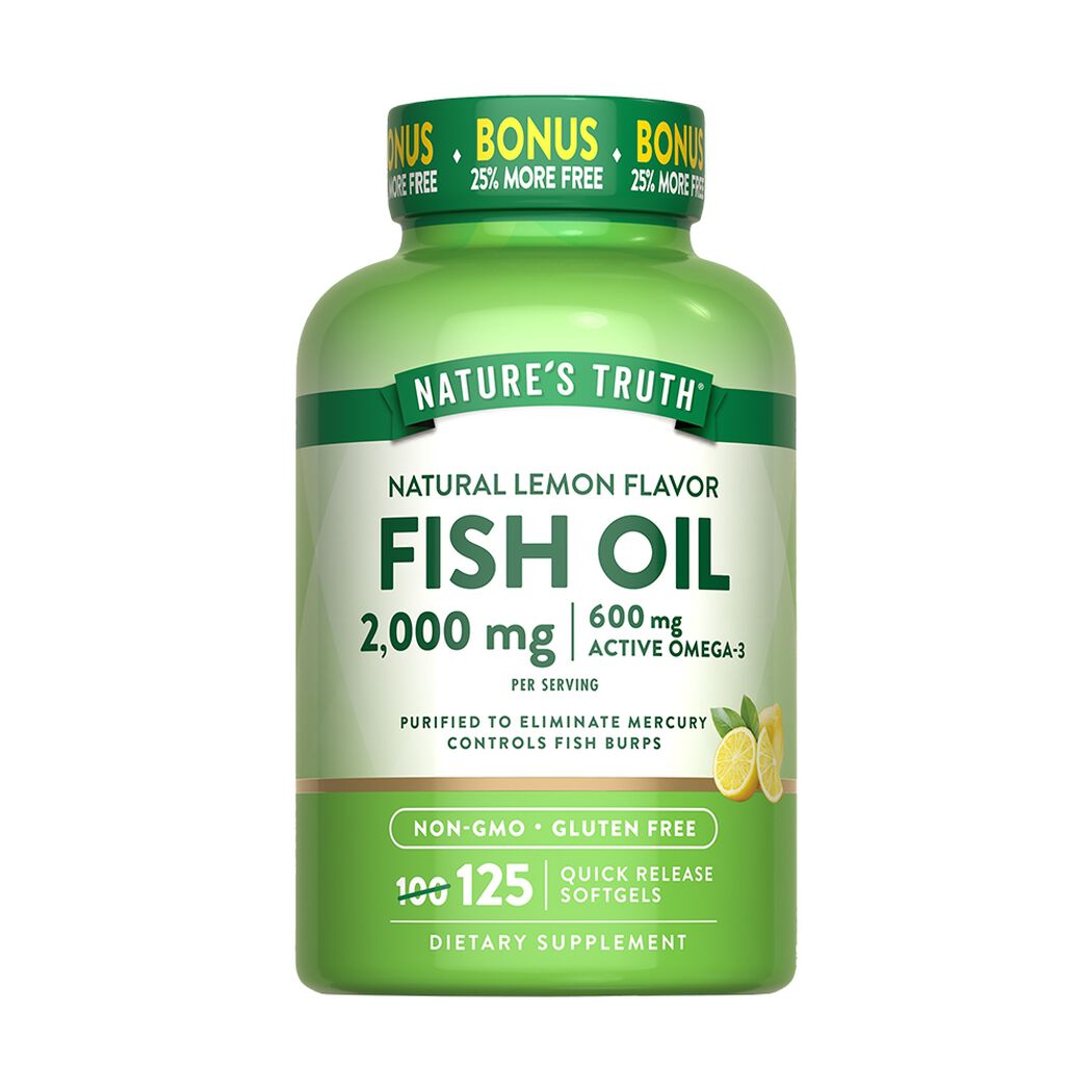 Omega 3 Fish Oil Nature's Truth 2000Mg 125 un, , large image number 0