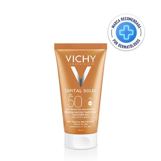 Vichy Protector Solar Ideal Soleil FPS 50 Toque Seco x 50 mL, , large image number 0