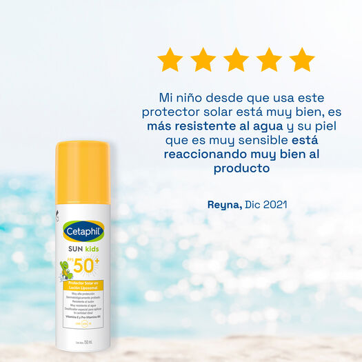 Protector Solar Cetaphil Loción Sun Kids FPS 50 150ml, , large image number 2