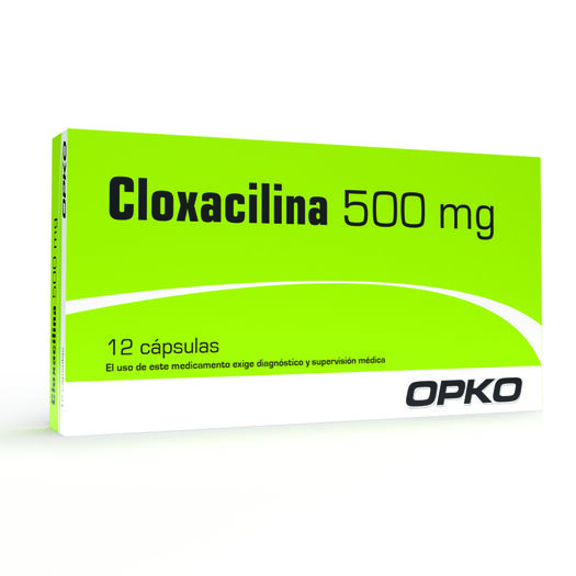 Cloxacilina 500 mg x 12 Cápsulas OPKO CHILE S.A., , large image number 0
