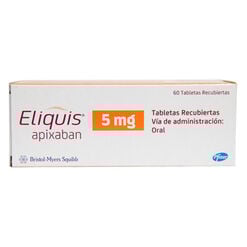 Eliquis 5 mg 60 Comprimidos Recubiertos