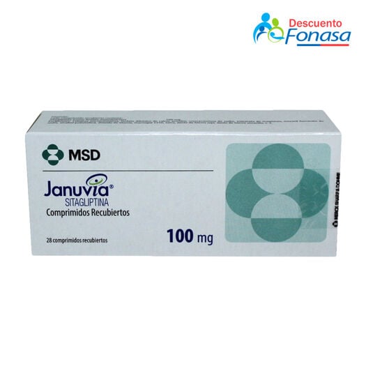 Januvia 100 mg x 28 Comprimidos Recubiertos, , large image number 0