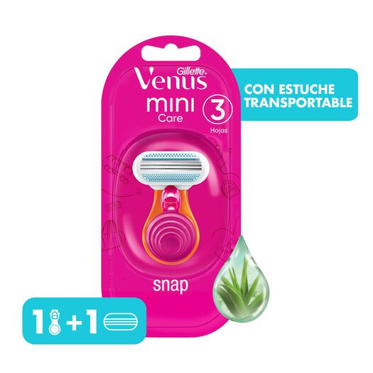 Máquina De Afeitar Recargable Venus Mini Care Snap Con Estuche Transportable, 1 Unidad, , large image number 0