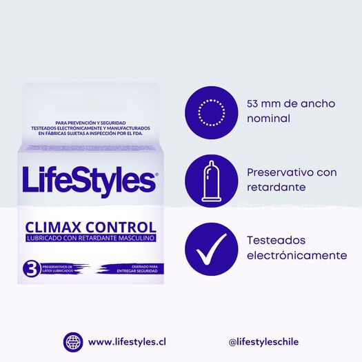 Lifestyles Climax Control x 3 Unidades, , large image number 1