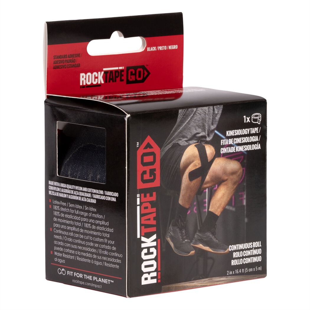 Cinta Kinesiol&oacute;gica RockTape Go 5cm x 5m Negro, , large image number 3