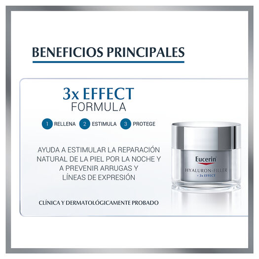 Crema Facial Antiarrugas Eucerin Hyaluron-FILLER Noche 50 ML, , large image number 1