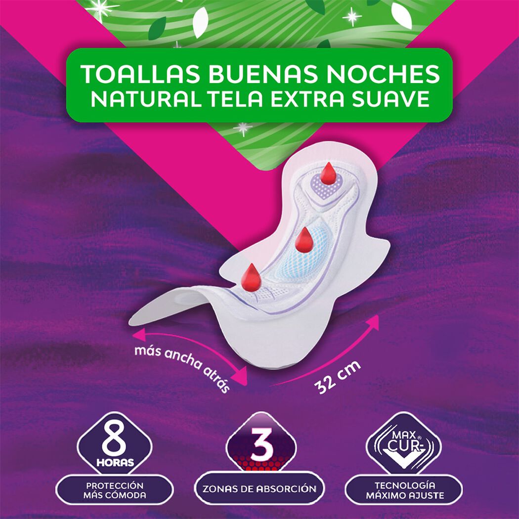 Toalla Higiénica Nosotras Buenas Noches Suave 20 un, , large image number 3