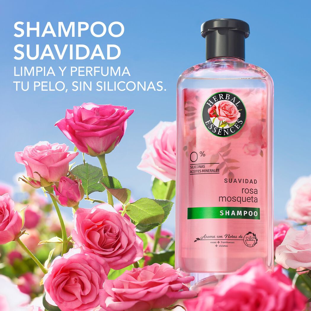Herbal Essences Shampoo Lisse Rose Hips x 400 mL, , large image number 1