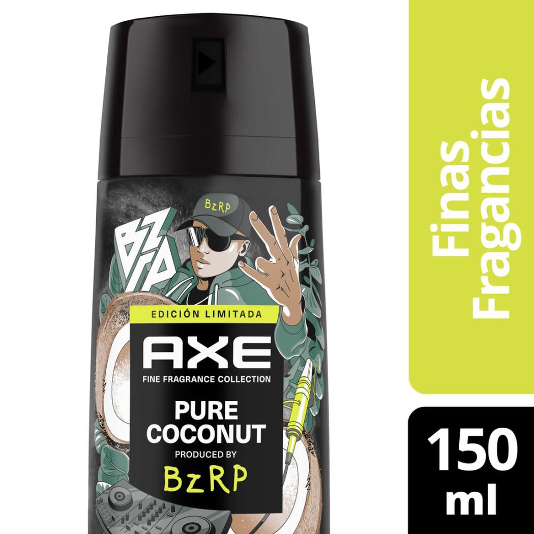Desodorante Axe Spray Black Remixed Bizarrap Puro Coco 150 mL, , large image number 0