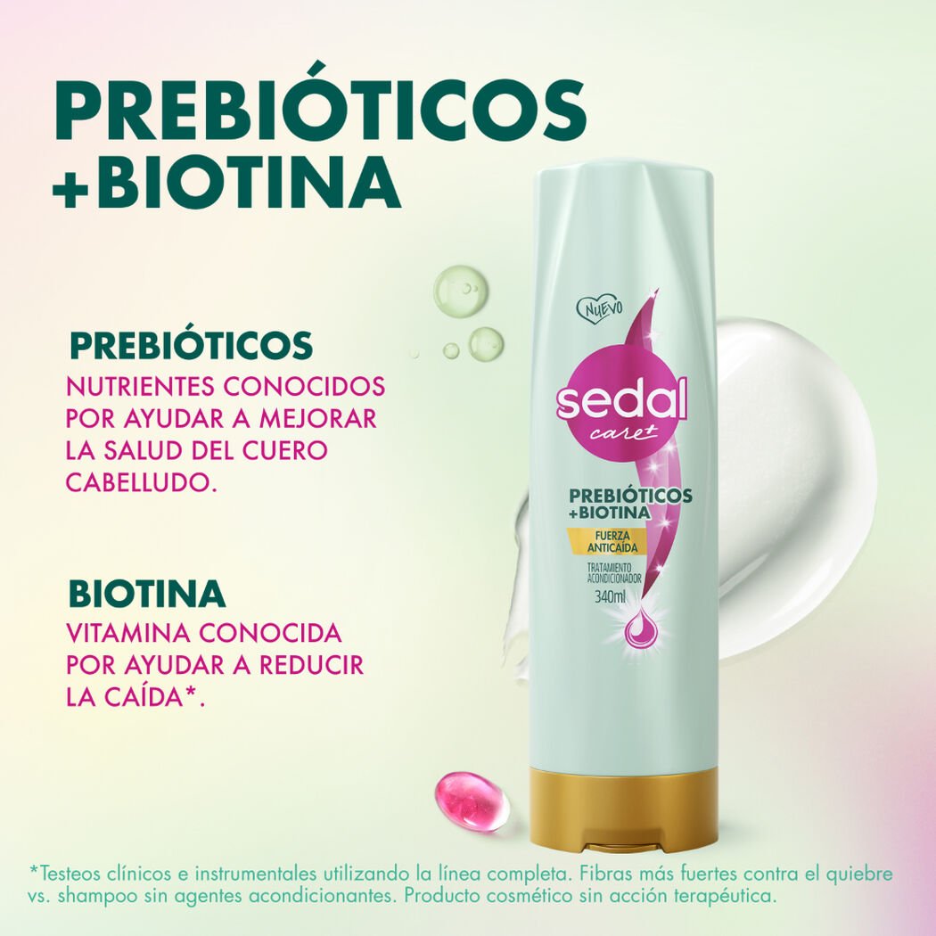 Acondicionador Sedal Prebioticos+Biotina 340 mL, , large image number 3