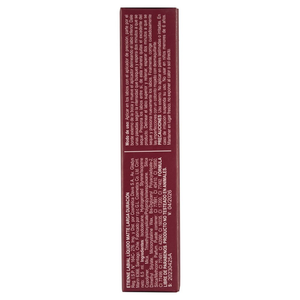 Labial L&iacute;quido Etienne Matte Total N02, , large image number 2