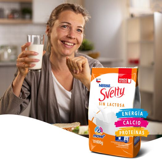 Leche en Polvo Svelty Sin lactosa Descremada 800g , , large image number 2