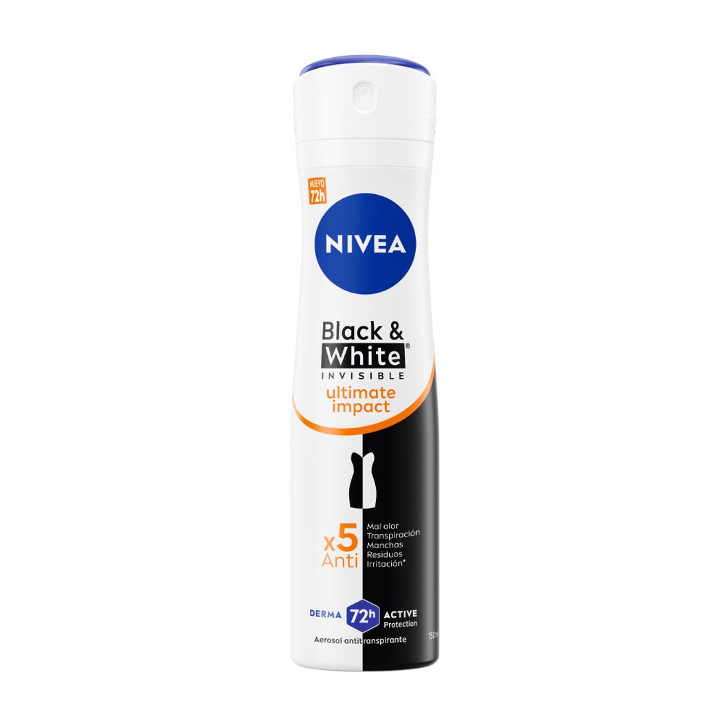 Nivea Spray B&W Ultimate Impac Fem 150Ml, , large image number 0
