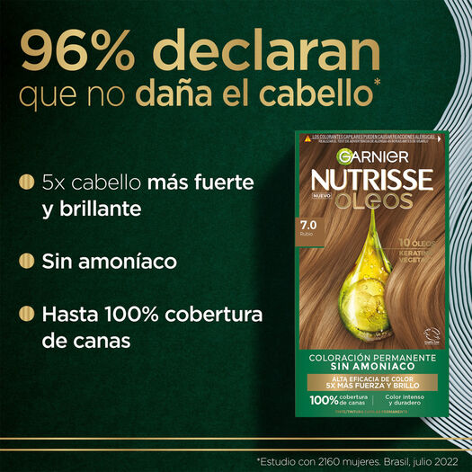 Tintura Nutrisse Oleos 7.0 Rubio, , large image number 3