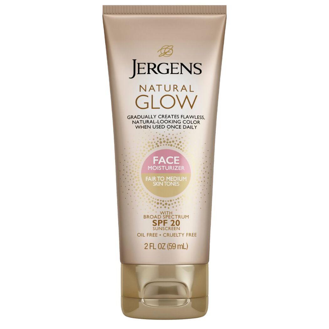 Autobronceante Jergens Crema Facial Reafirmante Tono Medio FPS 20 59 mL, , large image number 0