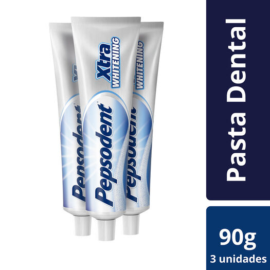 Pepsodent Pasta Dental Whitening 90 g x 3 Unidades, , large image number 0