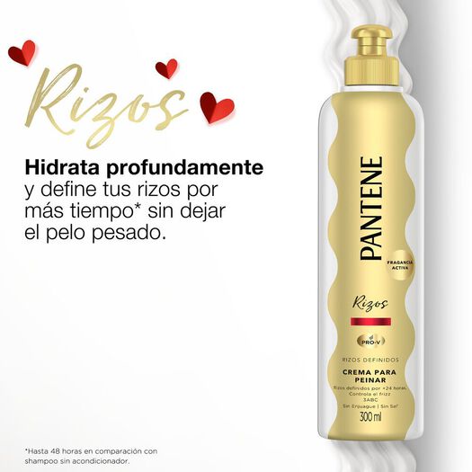 Pantene Crema Para Peinar Rizos Definidos x 300 mL, , large image number 2