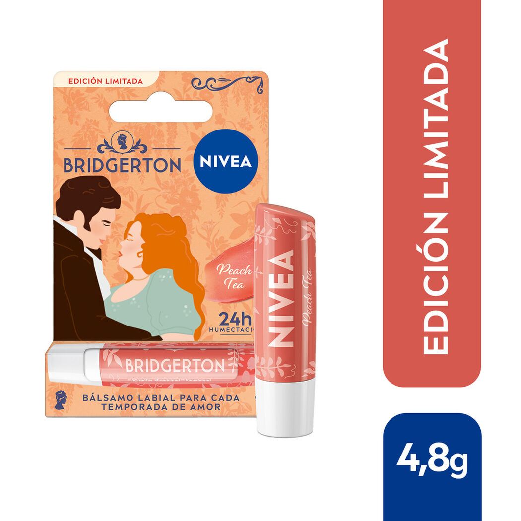 B&aacute;lsamo Labial Nivea Peach Tea Edici&oacute;n Limitada Bridgerton, , large image number 0