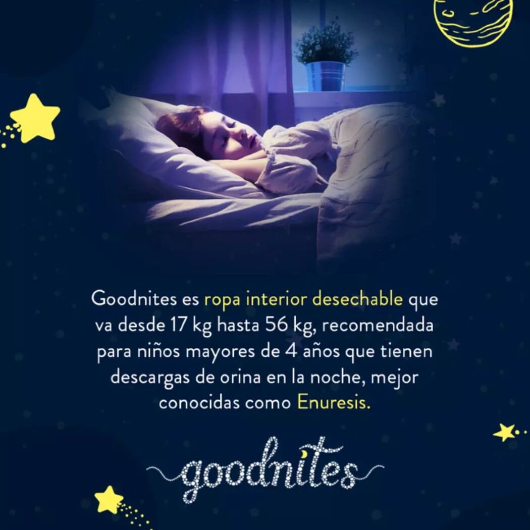 Pa&ntilde;ales Huggies Goodnites S/M 14 un, , large image number 2