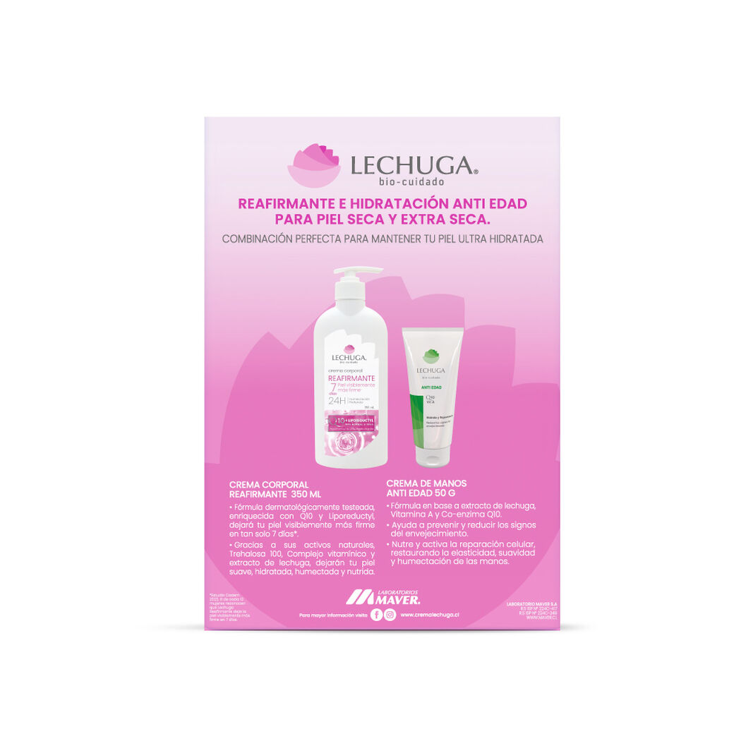 Pack Lechuga Crema Manos 50Ml+Corporal 350Ml, , large image number 1