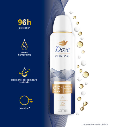 Dove Clinical Desodorante Aerosol 150 ml, , large image number 3