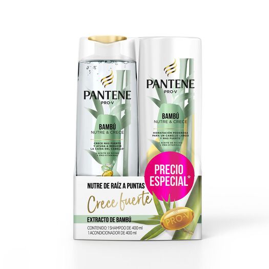 Pack Pantene Bambu Sham 400ml+Ac 400ml, , large image number 3