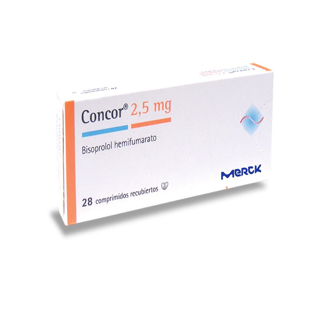 Concor 2.5 mg 28 Comprimidos Recubiertos, , large image number 0