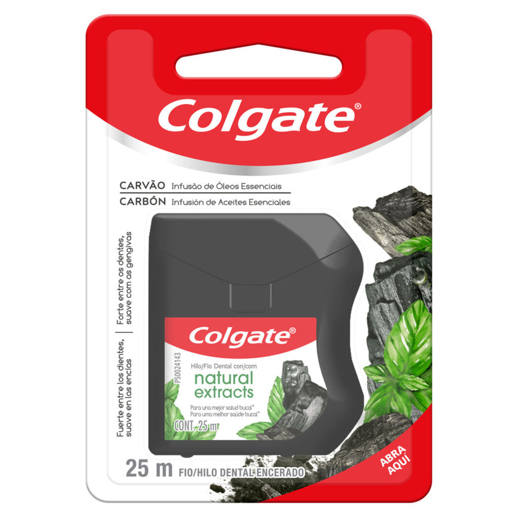 Hilo Dental Colgate Carbón Natural Extracts 25 m 1 un, , large image number 1