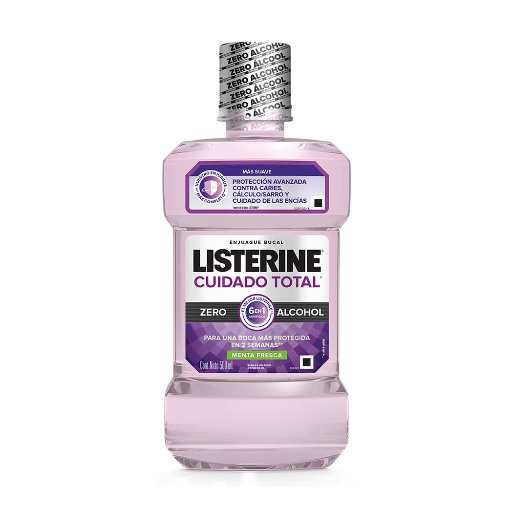 Enjuague Bucal Listerine Zero Total Care 500 ml, , large image number 1
