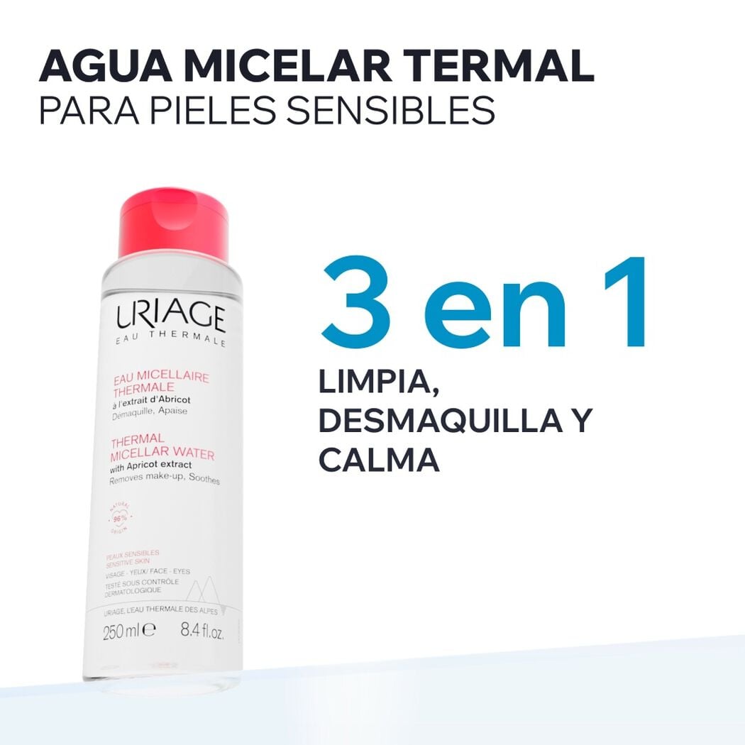 Agua Micelar Termal Pieles Sensibles Uriage 500ml, , large image number 1