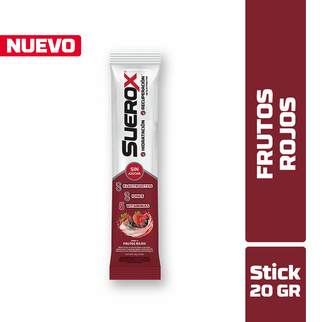 Suerox Polvo Ar&aacute;ndano Frutos Rojos Pack 4 Unidades de 80gr., , large image number 1