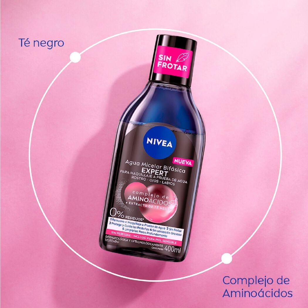 Agua Micelar Nivea Facial 3 en 1 Expert 400 ml, , large image number 3