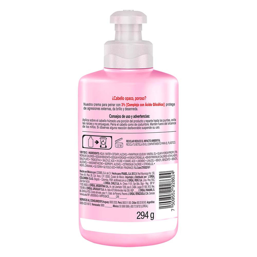 Crema Peinar Elvive Glyco Gloss 300 mL, , large image number 2